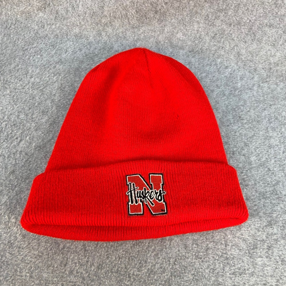 Nebraska Huskers Unisex Red Unbranded Beanie Knit Cuffed Hat One Size